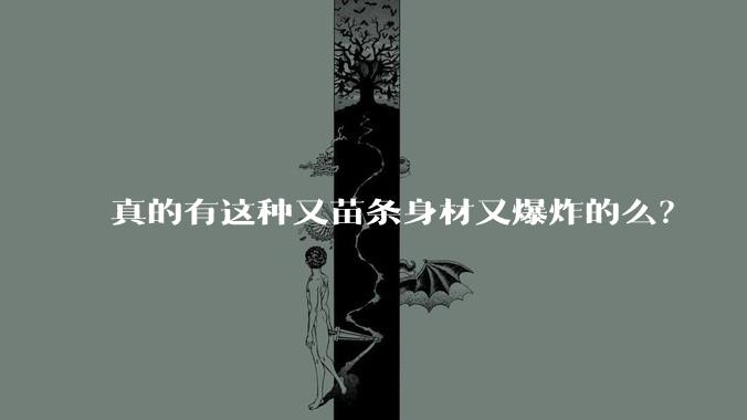 真的有这种又苗条身材又爆炸的么?