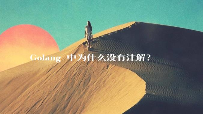 Golang 中为什么没有注解?