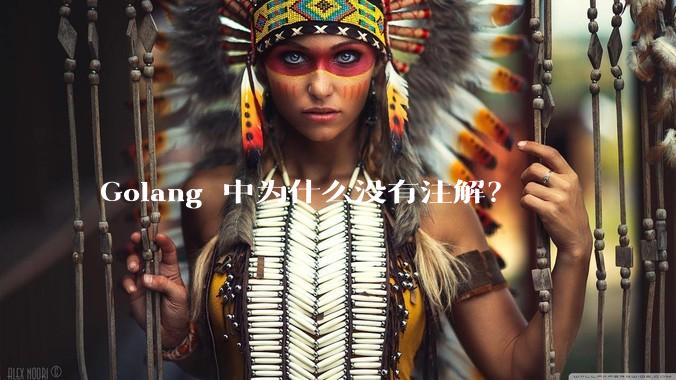 Golang 中为什么没有注解?