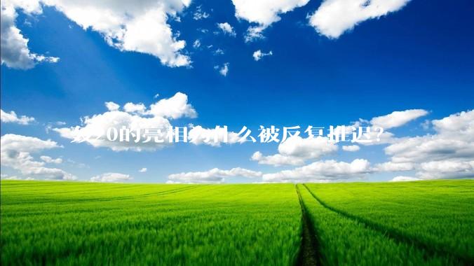 轰20的亮相为什么被反复推迟?