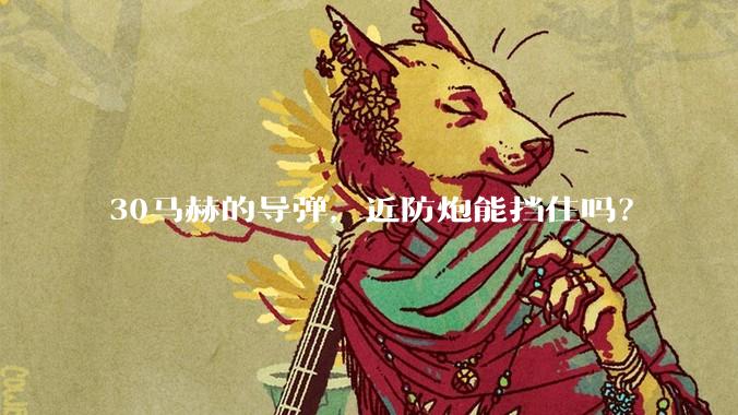 30马赫的导弹,近防炮能挡住吗?