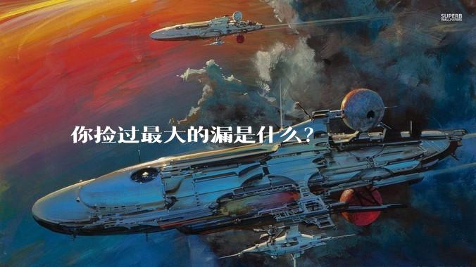 你捡过最大的漏是什么?
