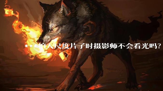 ***拍大尺度片子时摄影师不会看光吗?