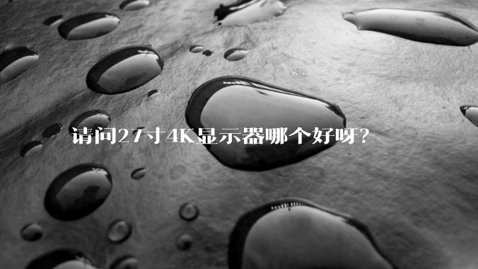 请问27寸4K显示器哪个好呀?