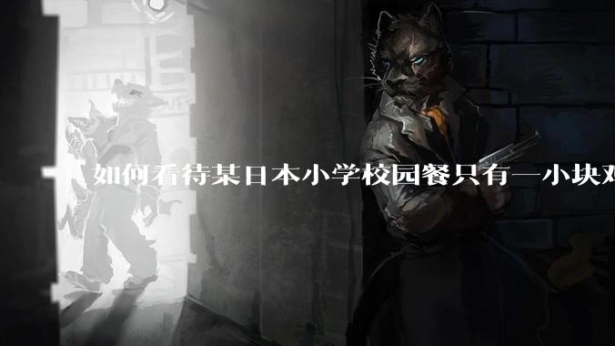 如何看待某日本小学校园餐只有一小块鸡肉?